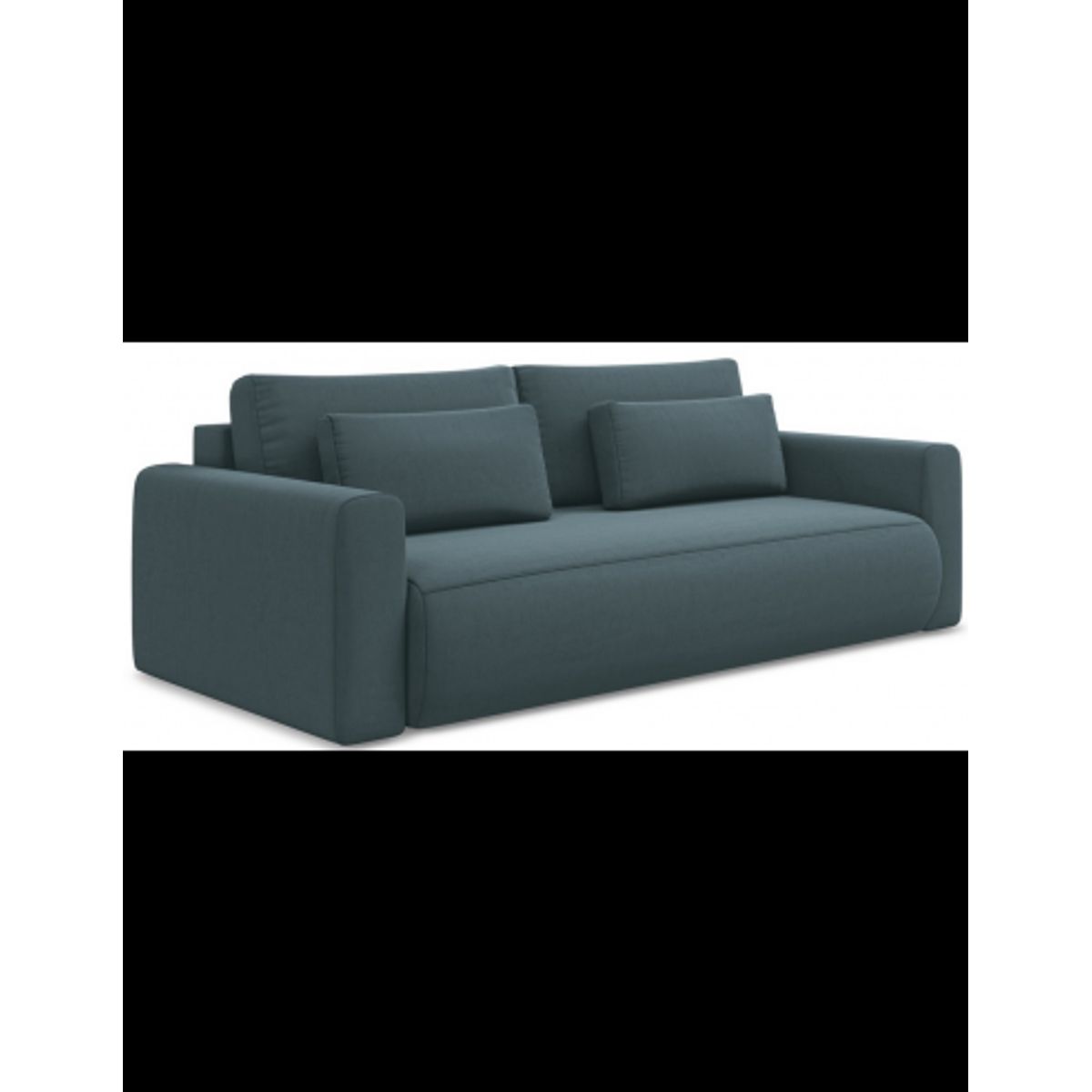 Kapua sovesofa i velour B238 cm - Marine