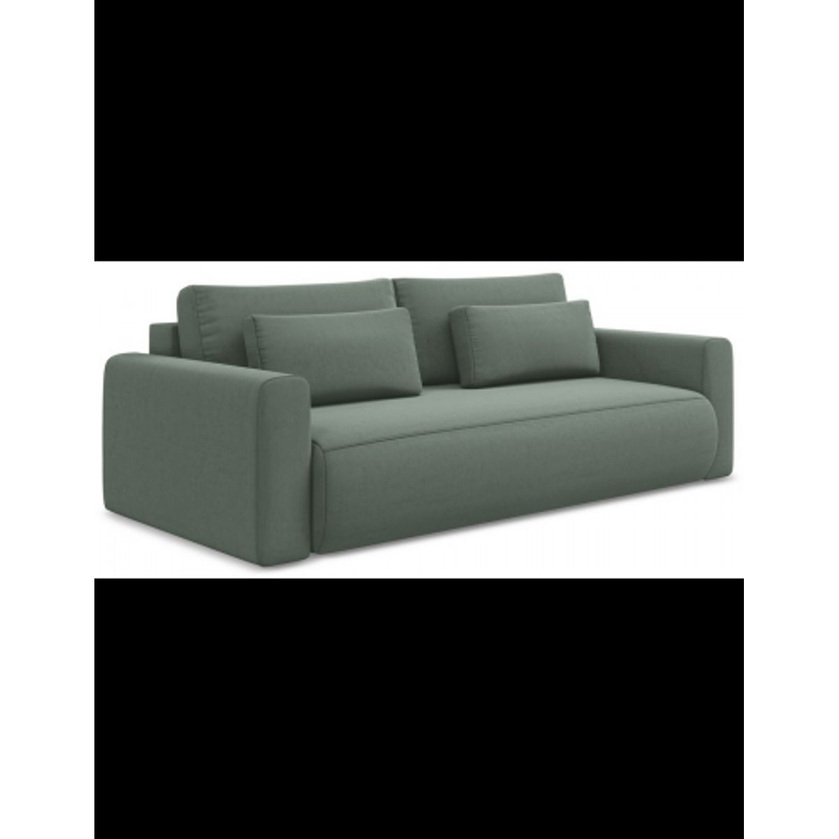 Kapua sovesofa i velour B238 cm - Mint