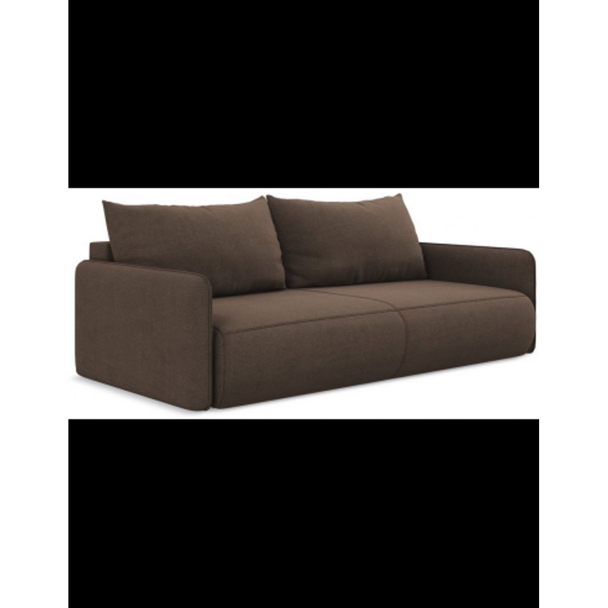 Nanea sovesofa i polyester B216 cm - Brun