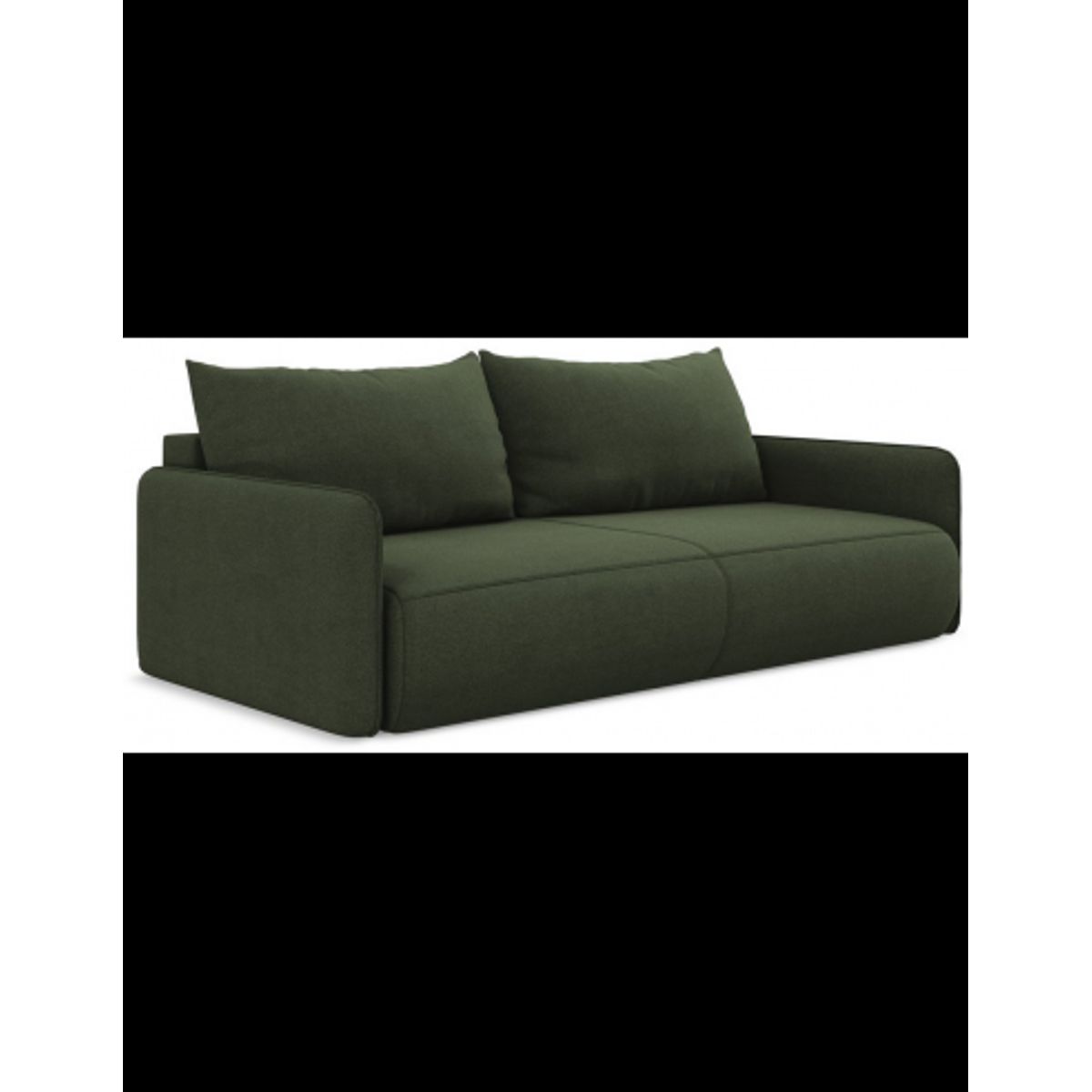 Nanea sovesofa i polyester B216 cm - Oliven