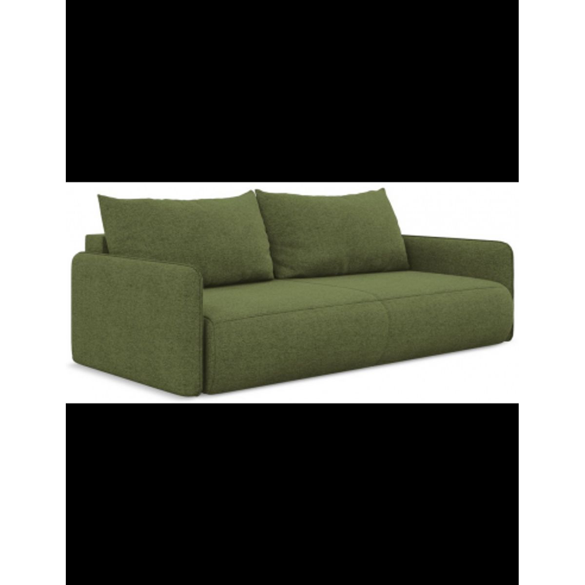 Nanea sovesofa i chenille B216 cm - Flaskegrøn