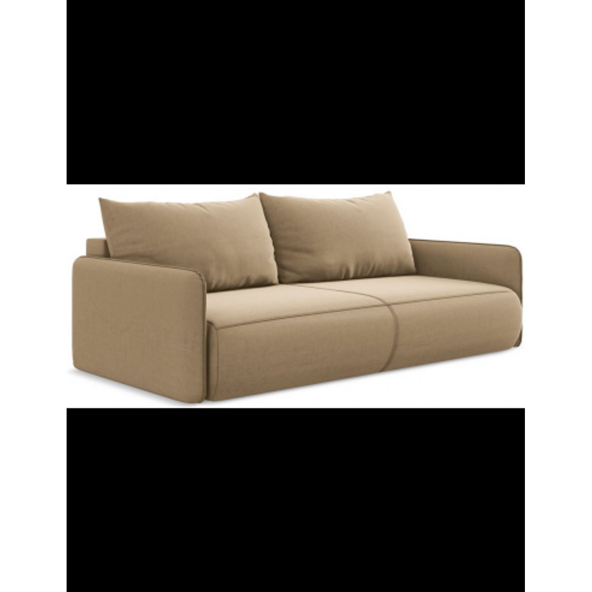 Nanea sovesofa i velour B216 cm - Beige