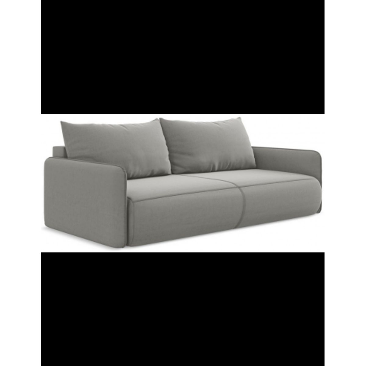 Nanea sovesofa i velour B216 cm - Lysegrå