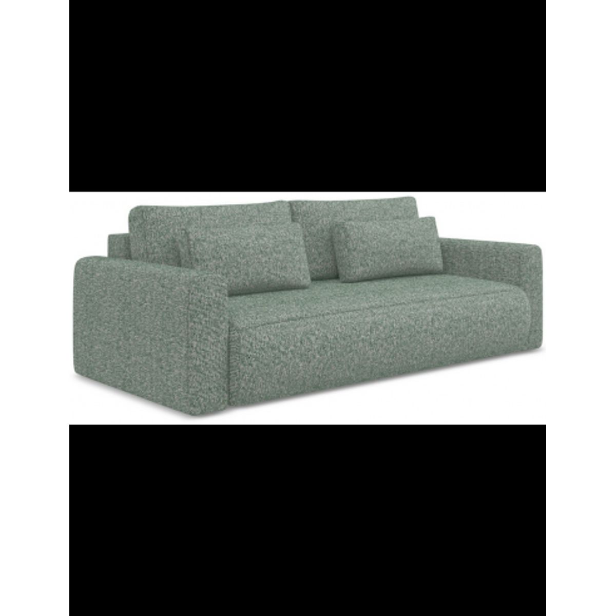 Kapua sovesofa i polyester B238 cm - Meleret lys grågrøn