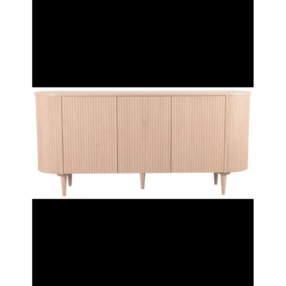 Olivia Sideboard i egetræ og egetræsfinér B180 cm - Lys eg