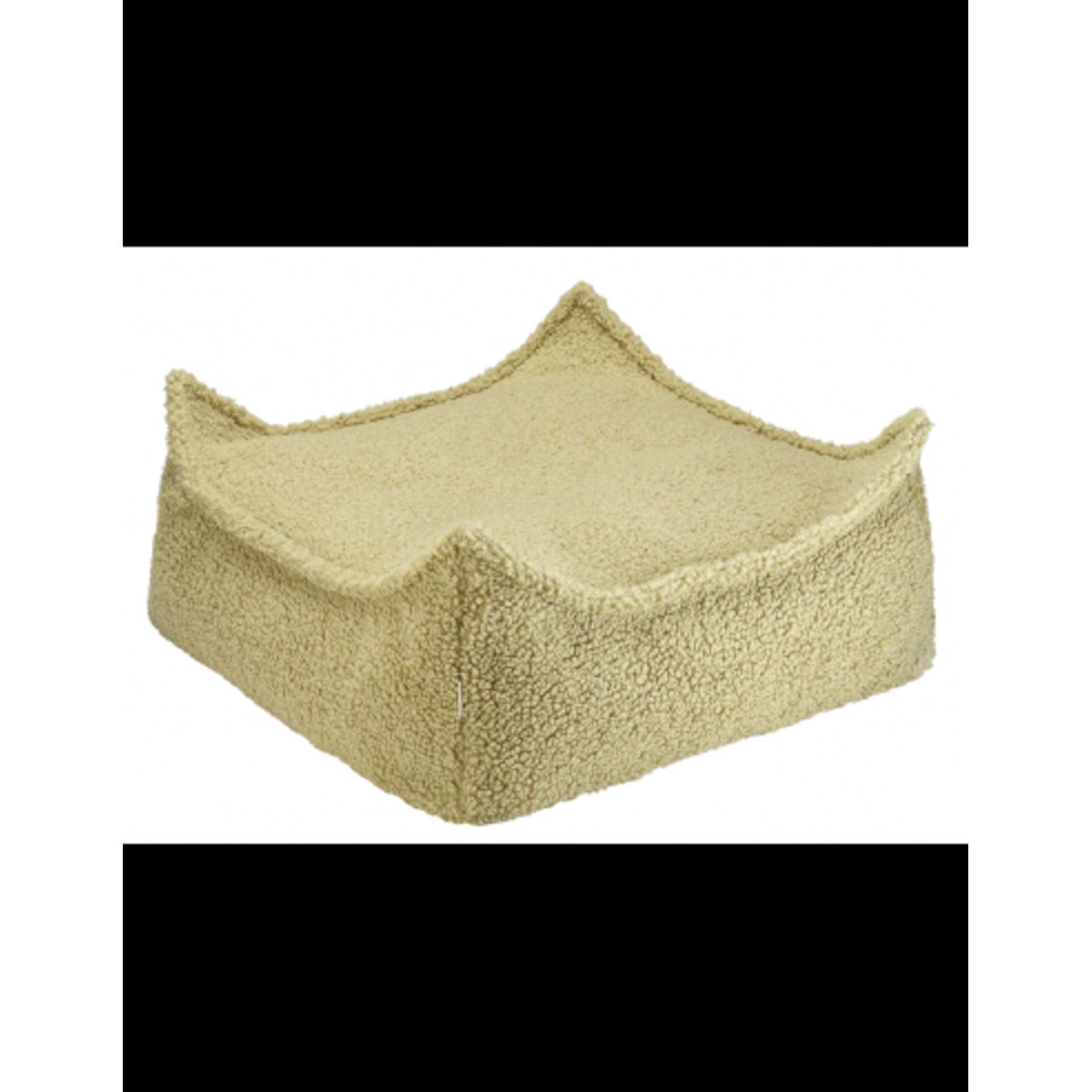 Sækkestol til børn i OEKO-TEX teddy polyester H20 cm - Matcha