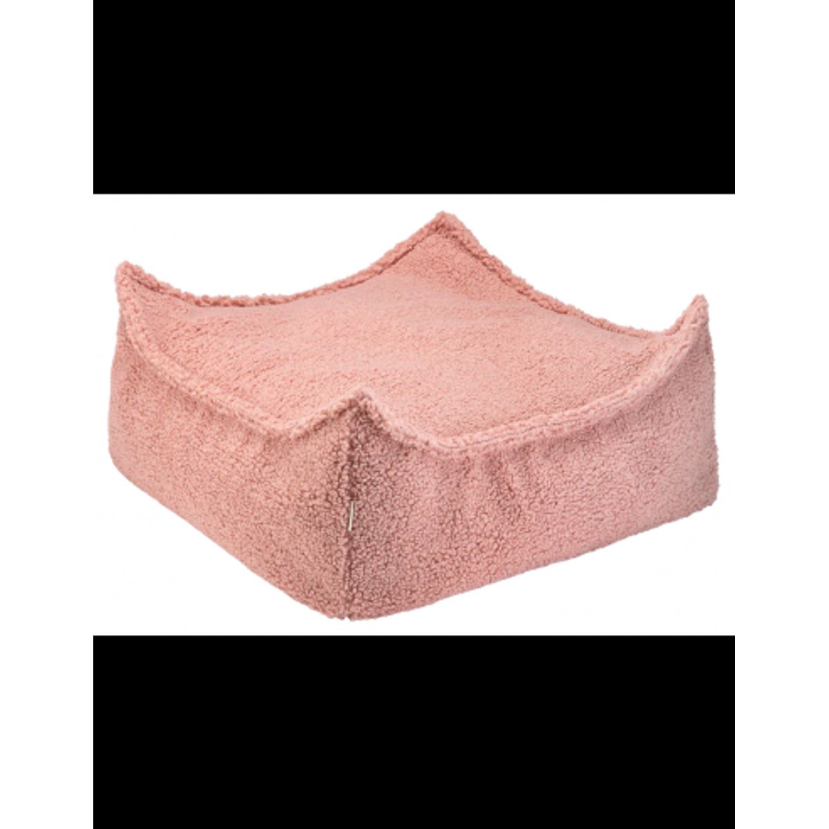 Sækkestol til børn i OEKO-TEX teddy polyester H20 cm - Guava