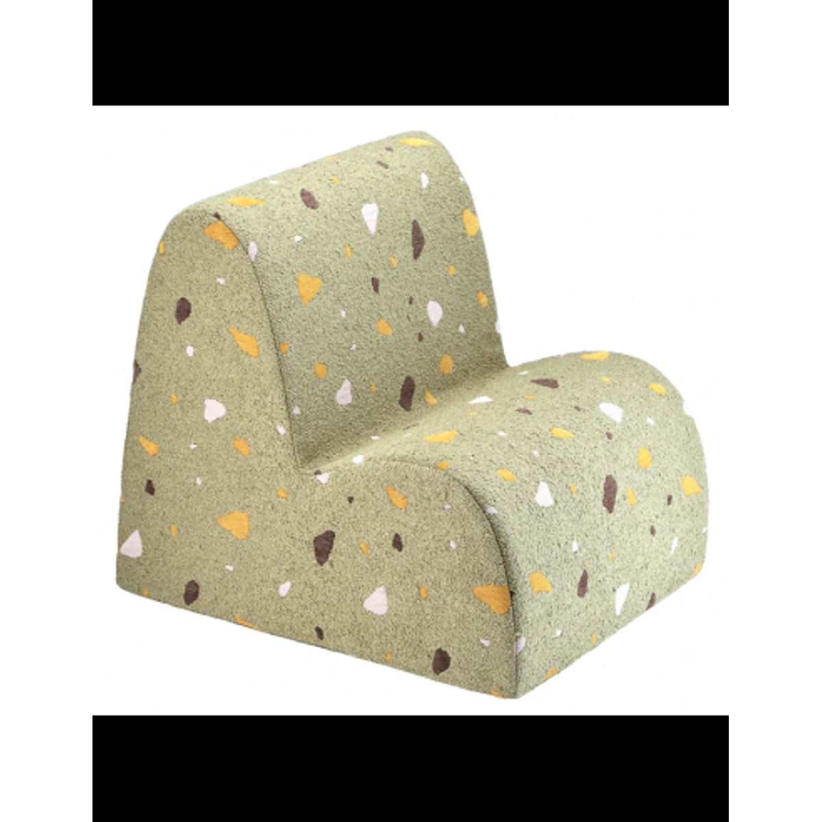 Børnestol i OEKO-TEX polyester H50 cm - Terrazzo Moss