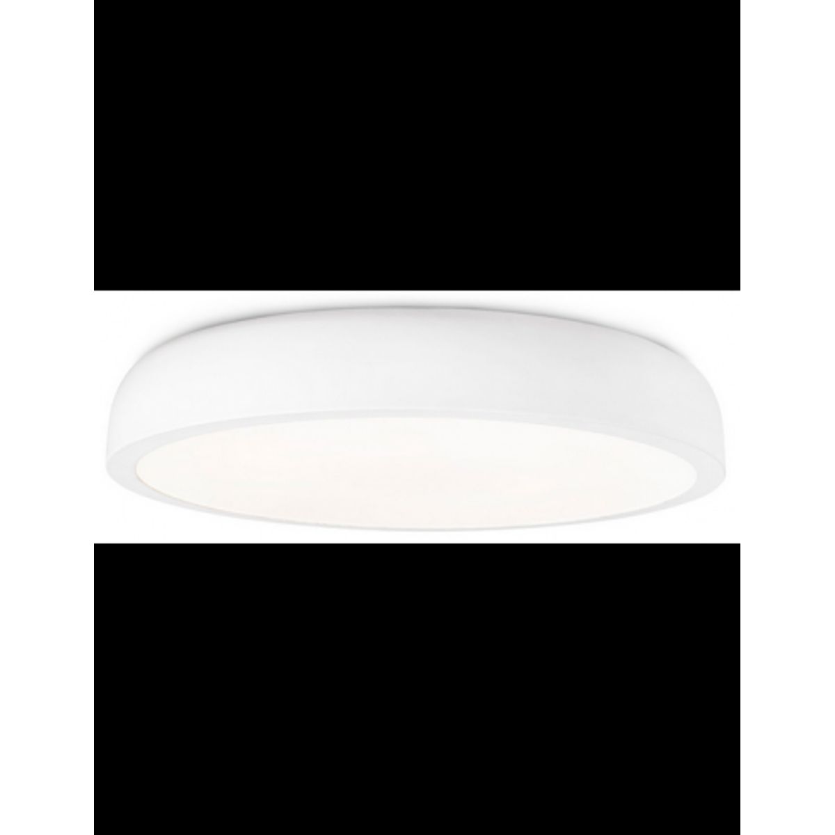 COCOTTE Plafond i aluminium og polycarbonat Ø43 cm 30W SMD LED - Hvid/Hvid