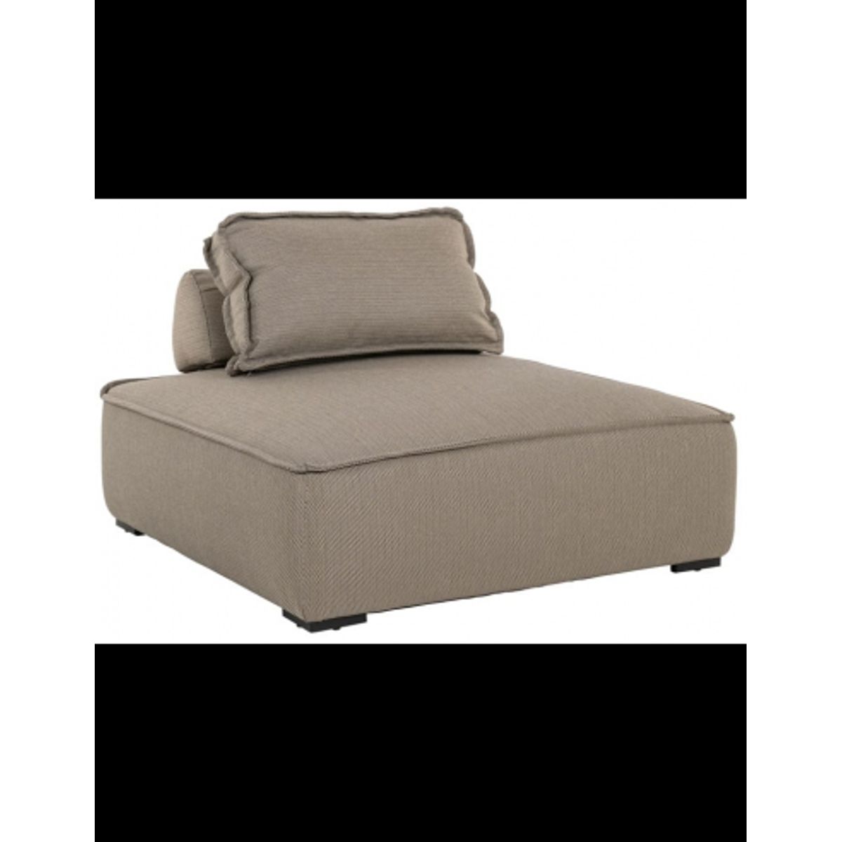 JONDAL Havesofa i aluminium og olefin 110 x 110 cm - Taupe