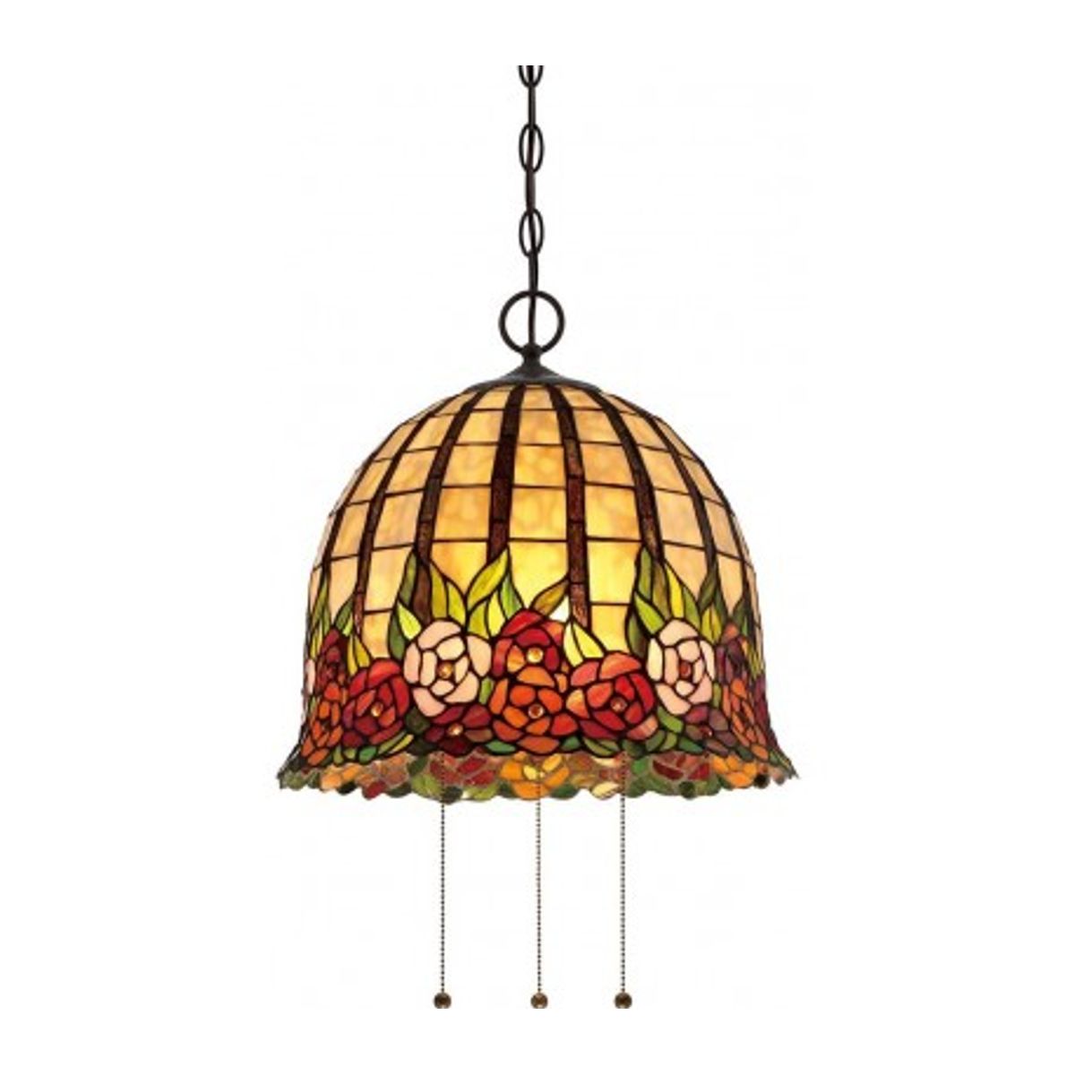 Rosecliffe Tiffany loftlampe til 3 x E27 lyskilder Ø38,1 cm