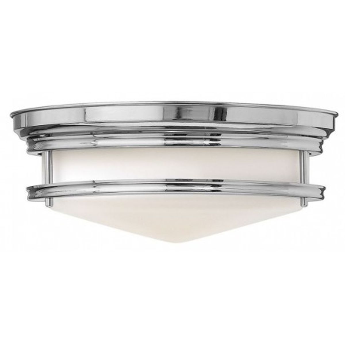 Hadley Plafond Ø35,6 cm 3 x E27 - Poleret krom