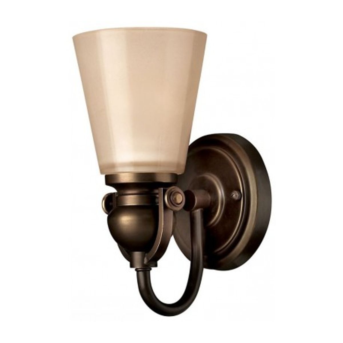 Mayflower Væglampe H27,3 cm 1 x E27 - Aldret bronze/Rav