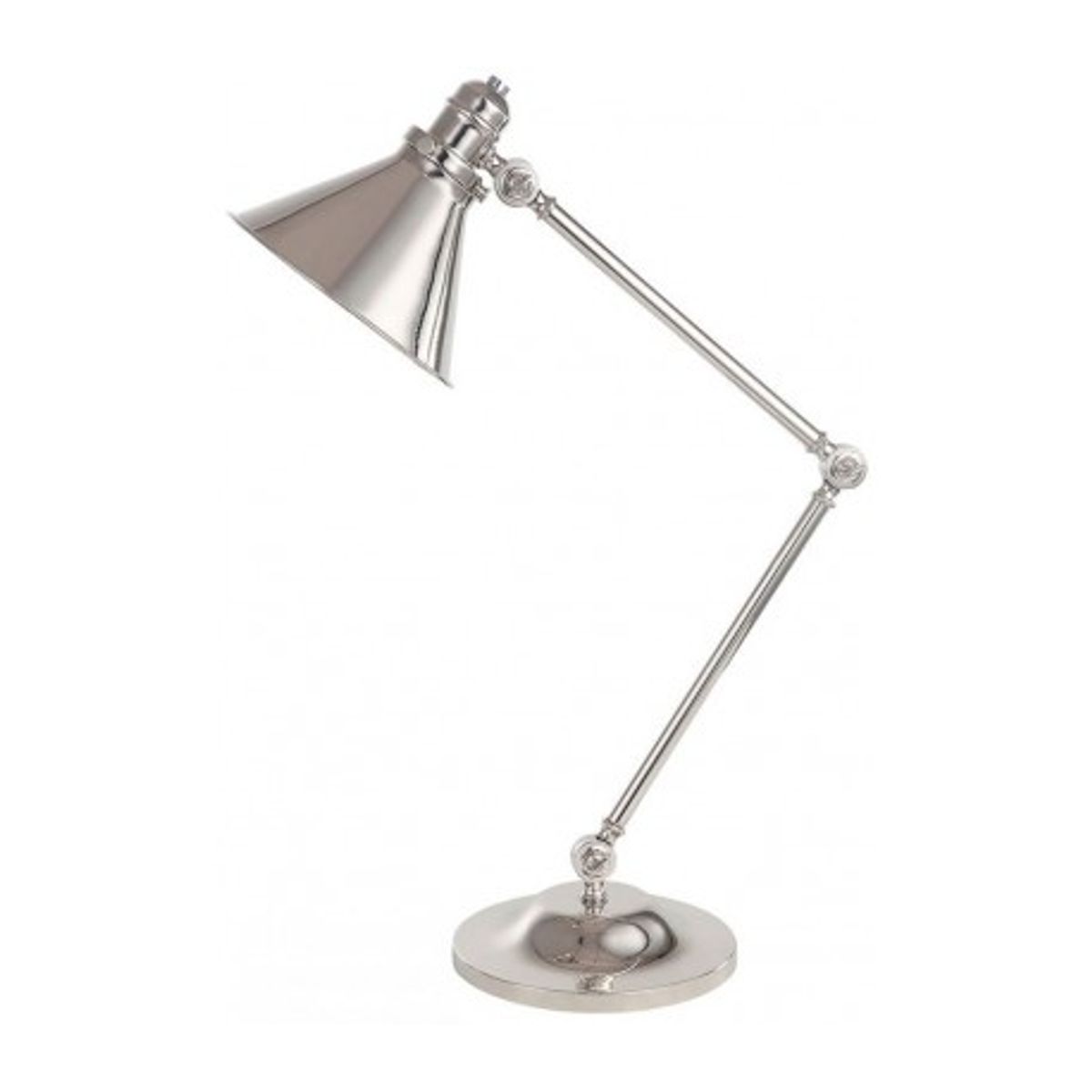 Provence Bordlampe H66 cm 1 x E27 - Poleret nikkel