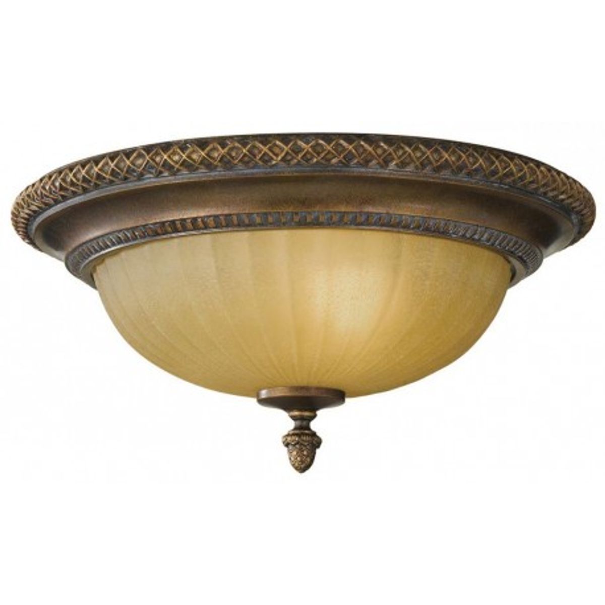 Kelham Hall Plafond Ø34,3 cm 2 x E27 - Antik guldbronze/Indie