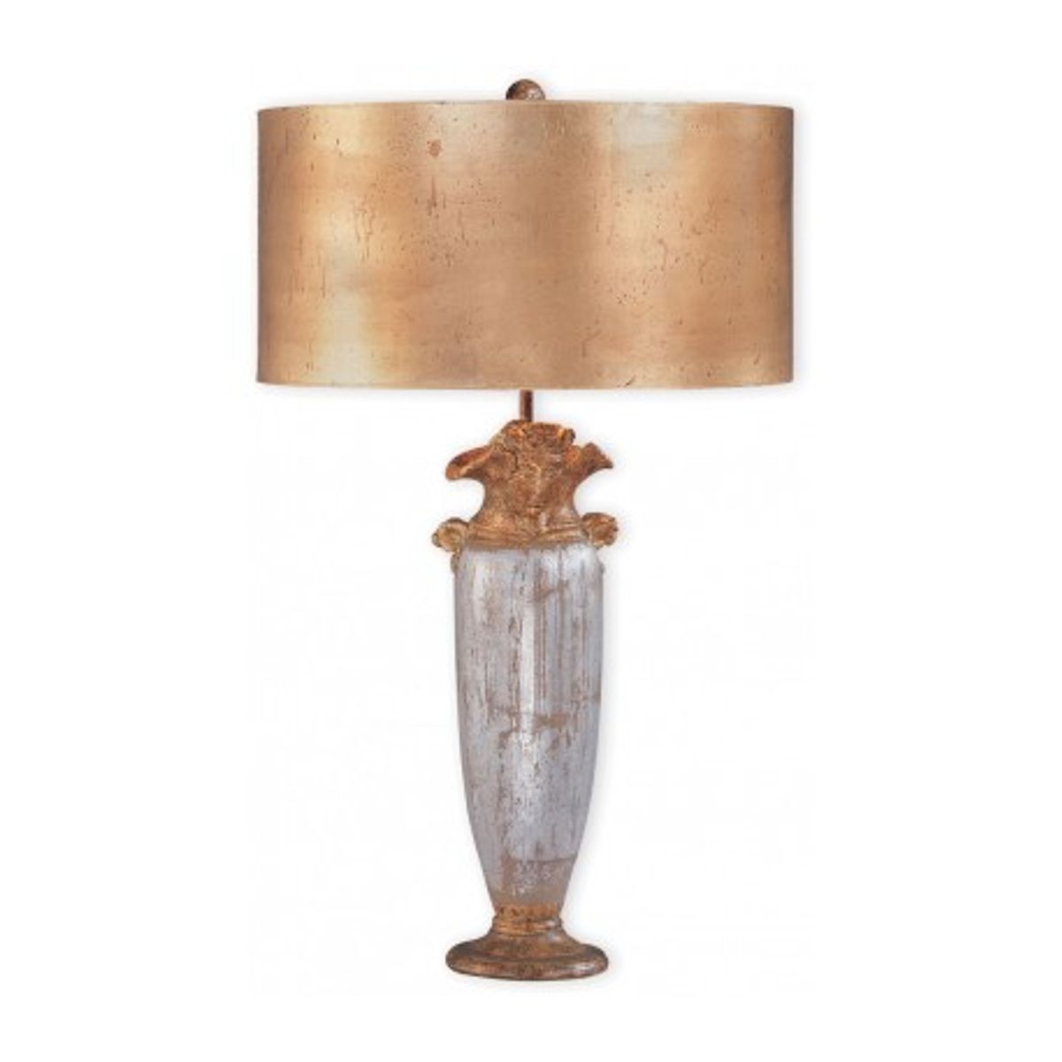 BIENVILLE Bordlampe H76 cm 1 x E27 - Antik sølv/Antik guld