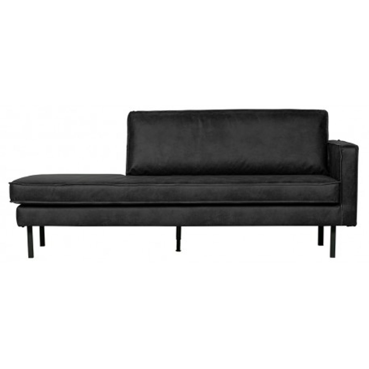 Rodeo daybed sofa i læder B203 cm - Vintage sort