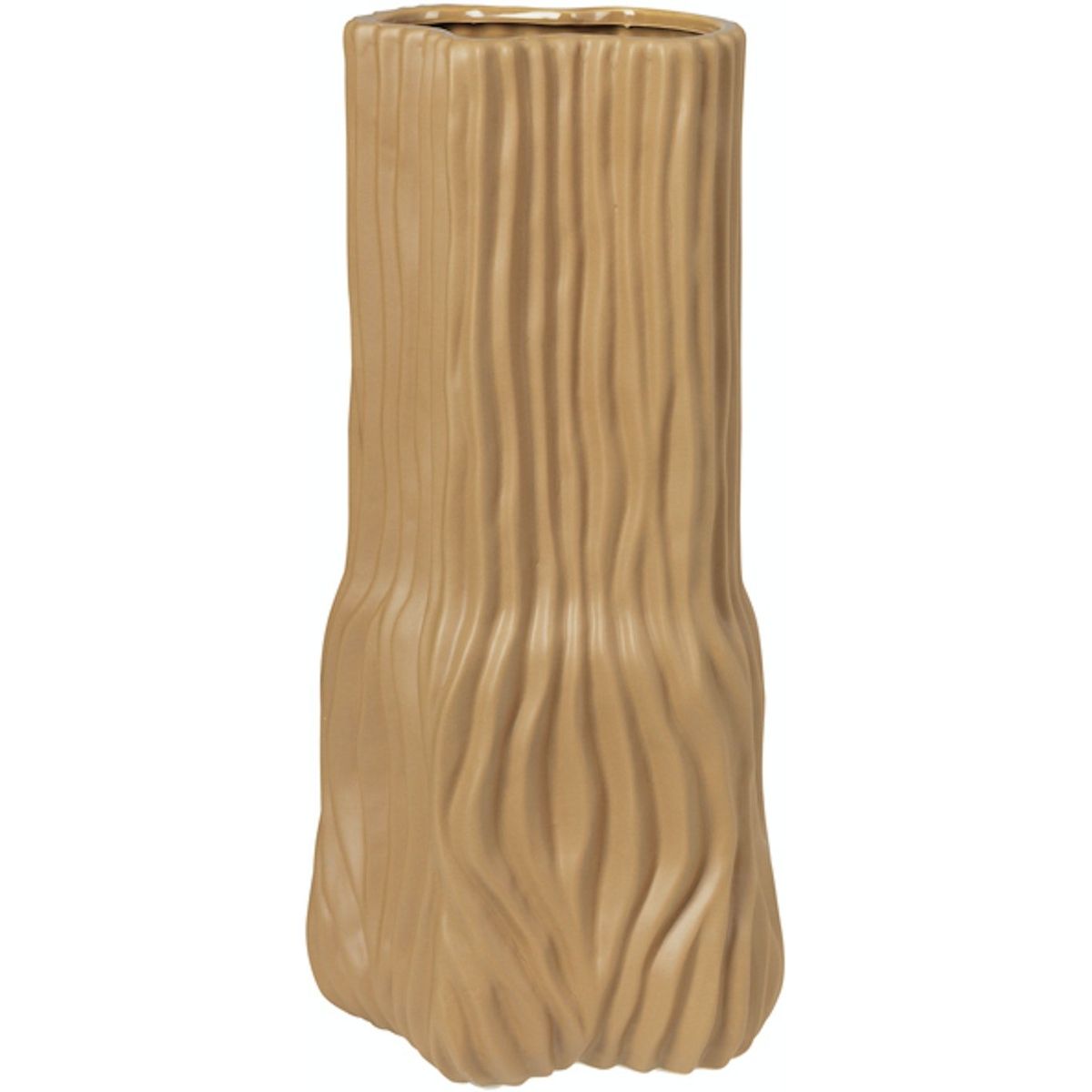 Magny, Vase, beige, H43x20,5x18,5 cm, stentøj