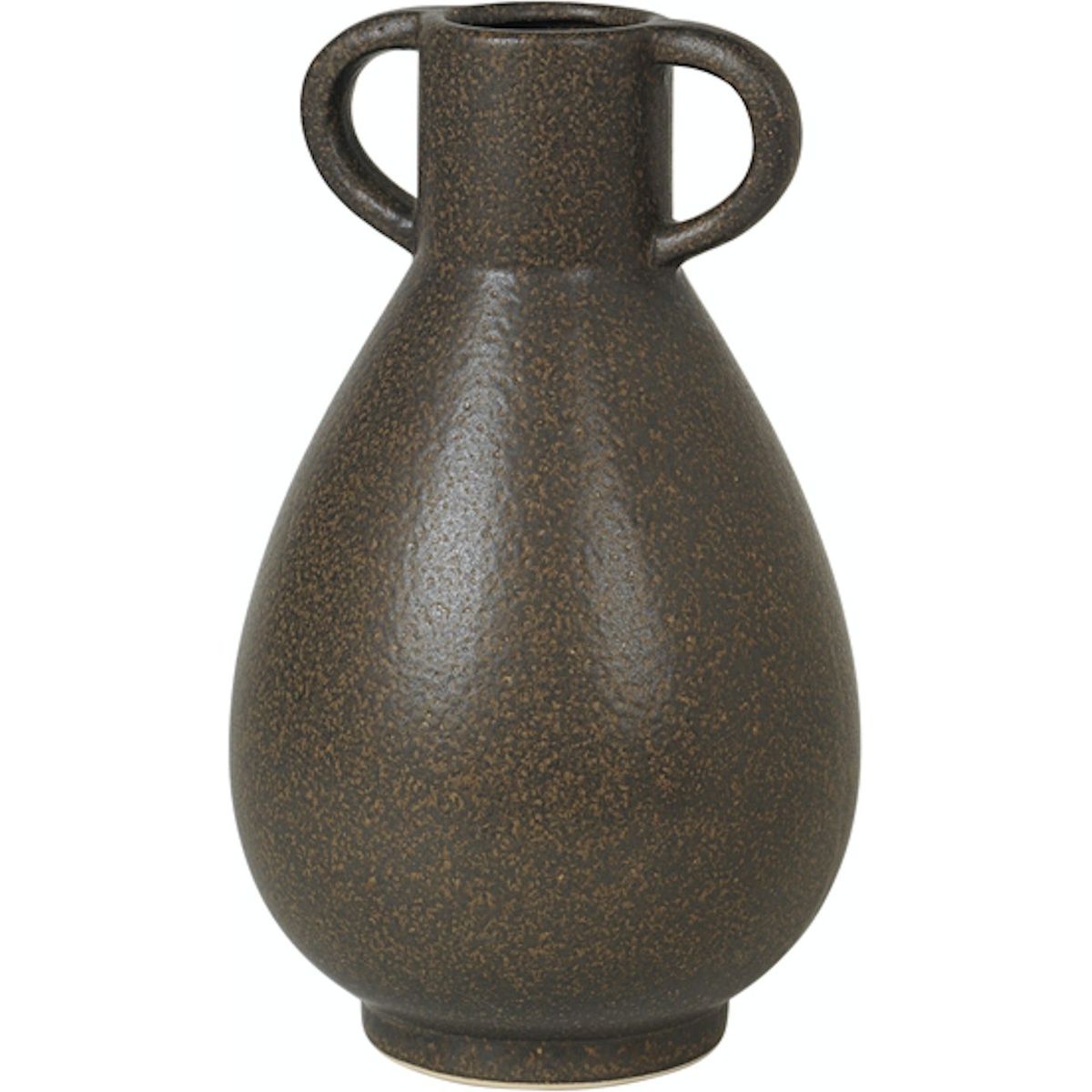 Simi, Vase, brun, H29,5x18x18 cm, keramik