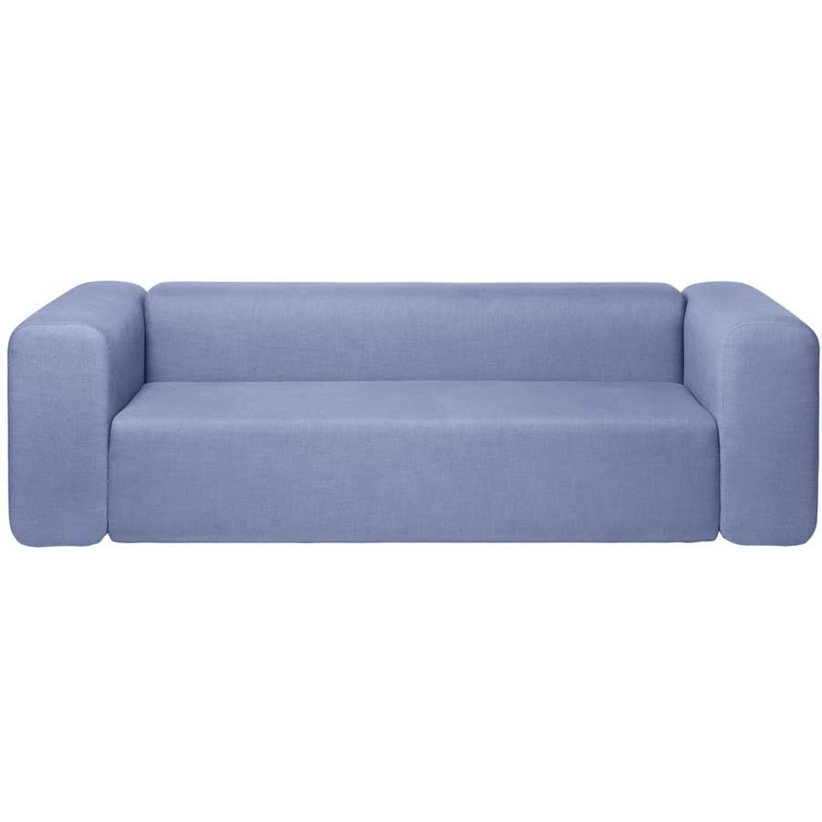 Lagoon, 3-Personers sofa, blå, H70x90x240 cm, stof