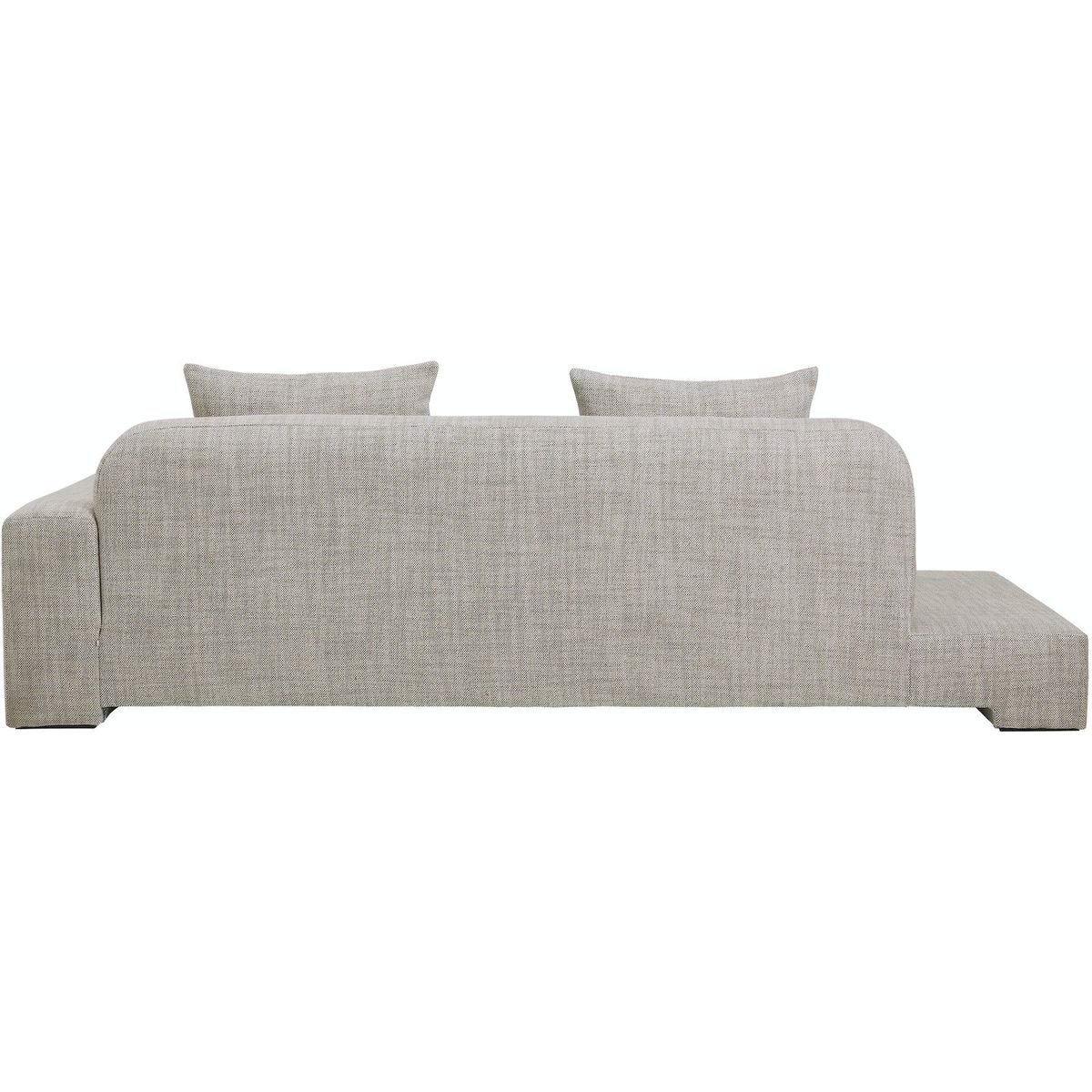 Bay, Sofa, grus, H70x97x250 cm, stof