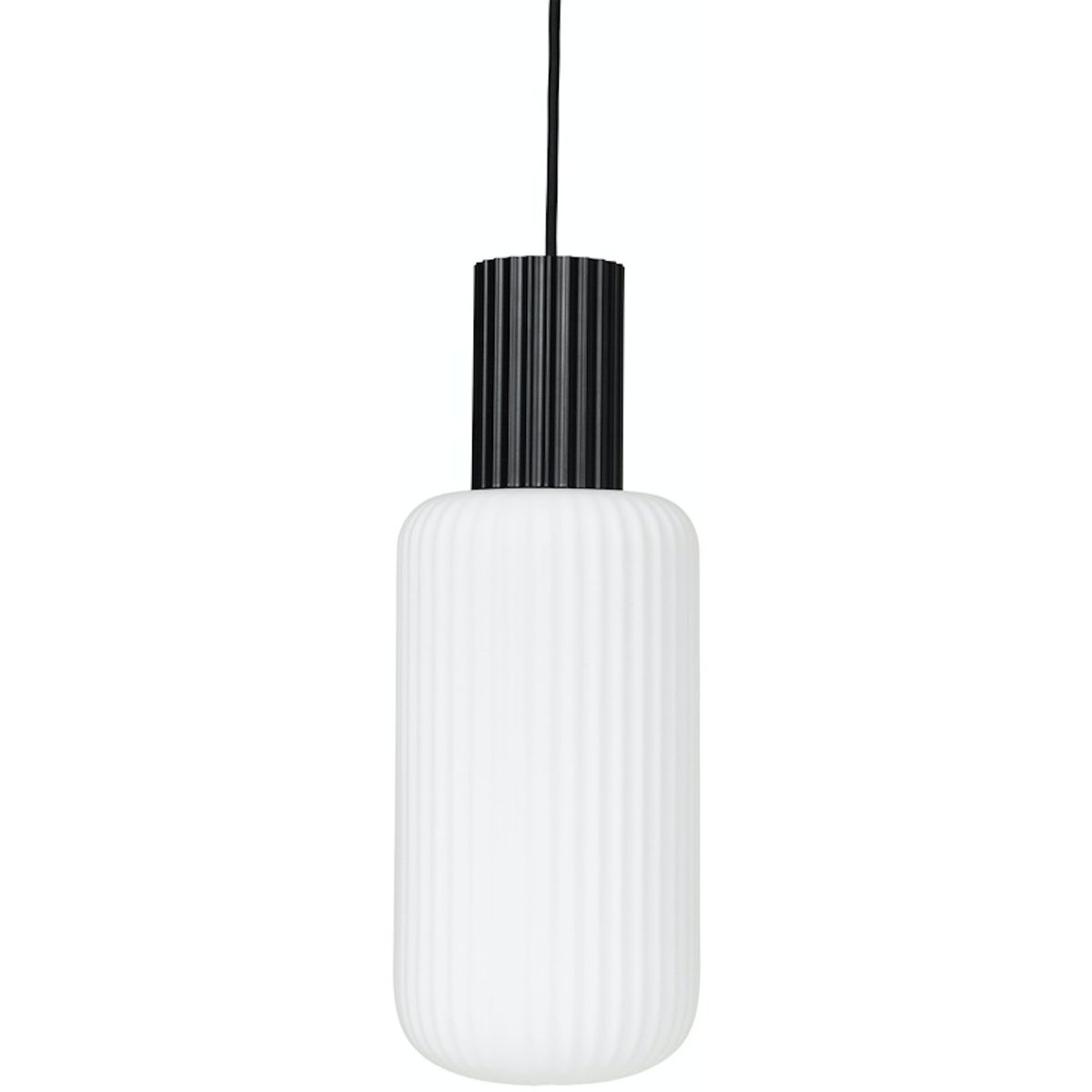 Lolly, Pendel lampe, sort/hvid, H16x43 cm