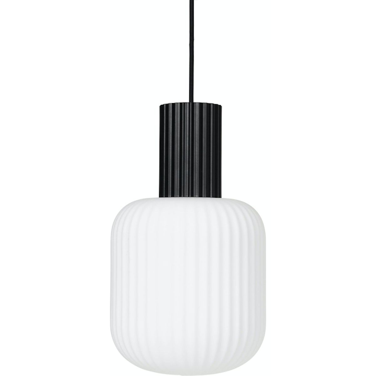 Lolly, Pendel lampe, sort/hvid, H20x34 cm