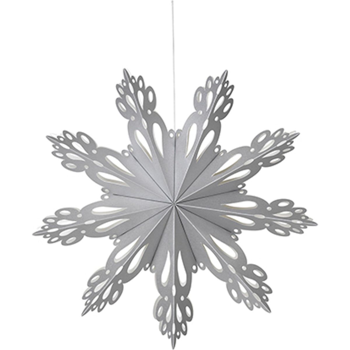 Snowflake, Juledekoration, sølv, 30 cm