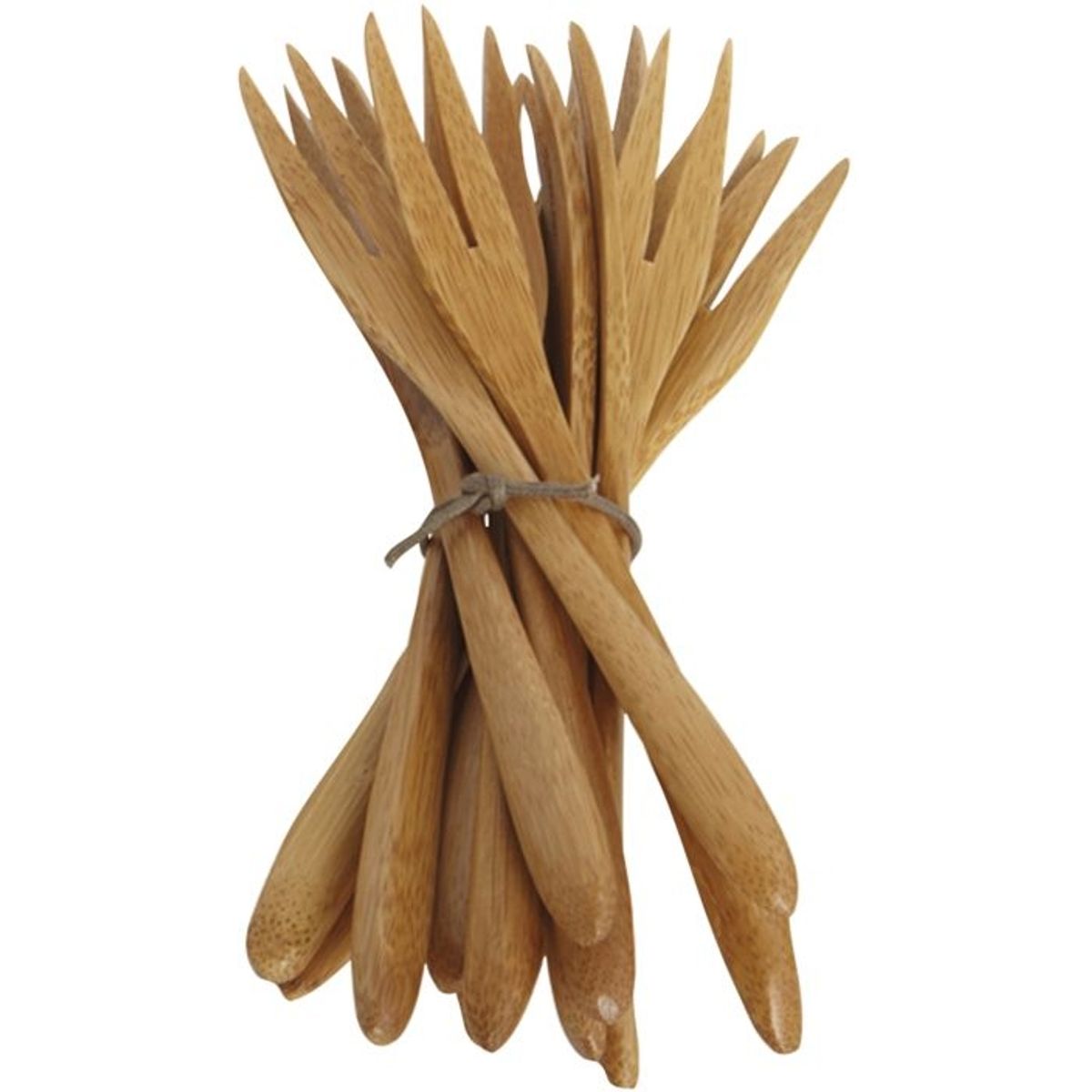 Bamboo, Bestik, natur, 14 cm, gaffel