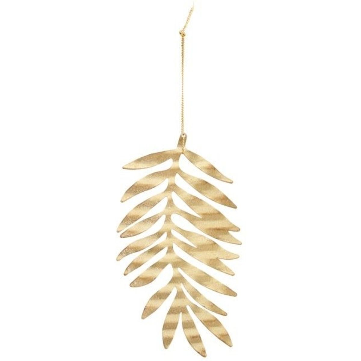 Tin plate leaf, Ornament, guld