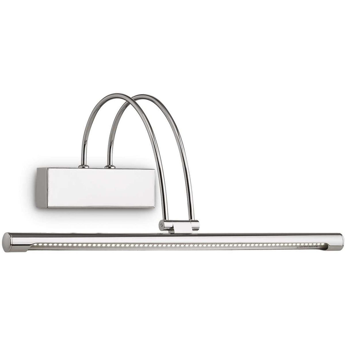 Bow, Væglampe, LED 4,62W, LED, krom, metal, L460xH180xB230mm