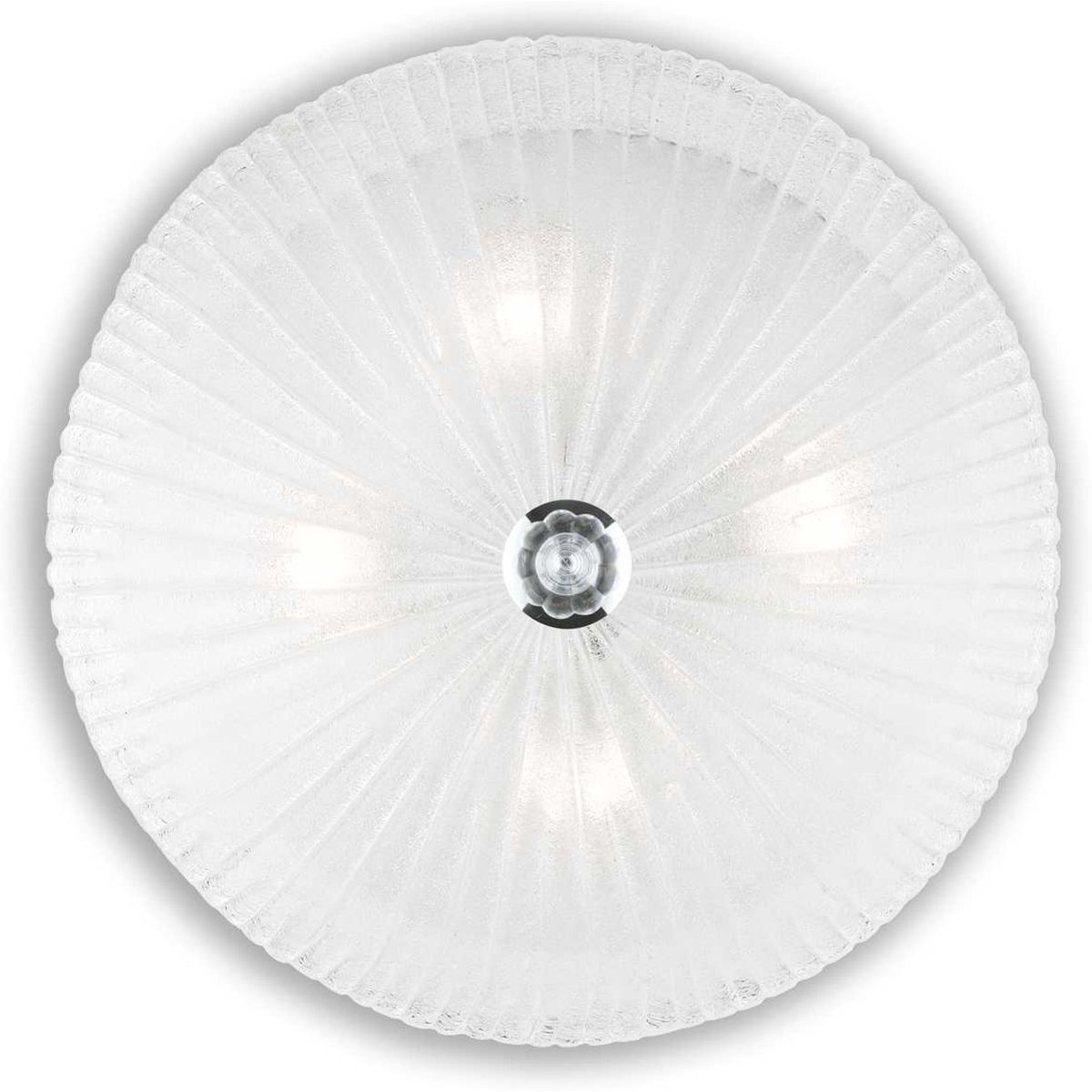 Shell, Loftslampe, E27 max 4 x 60W, E27, gennemsigtig, glas, Ø500xH200mm