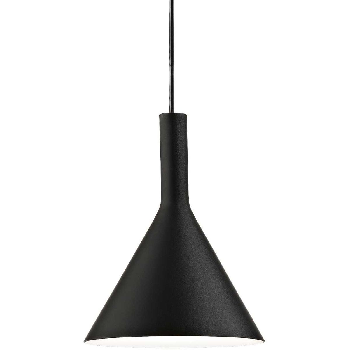 Cocktail, Pendel lampe, E14 max 1 x 40W, E14, sort, glas, Ø200xHmin320/max2410mm