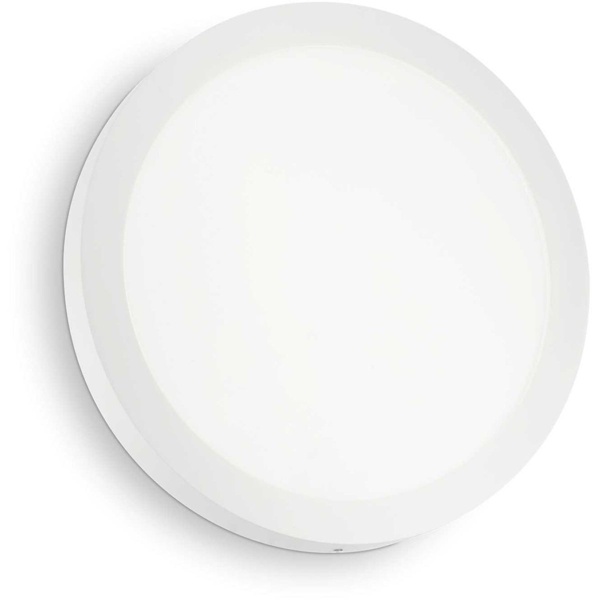 Universal, Væglampe, 25W, LED, hvid, aluminium, metal, plast, Ø300xB40mm