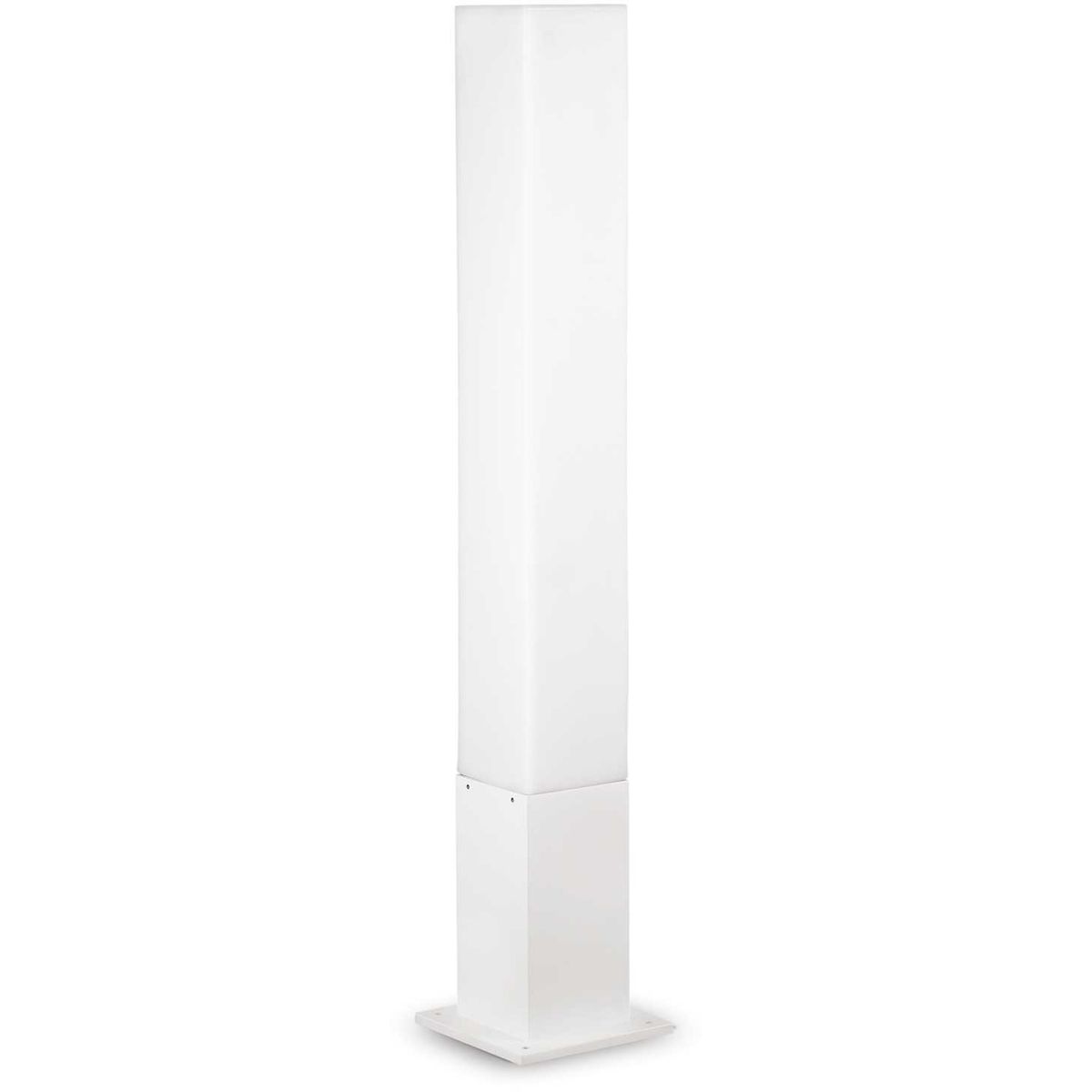 Edo Outdoor, Udendørs gulvlampe, GX53 max 1 x 15W, GX53, hvid, aluminium, metal, plast, L150xH790xB150mm