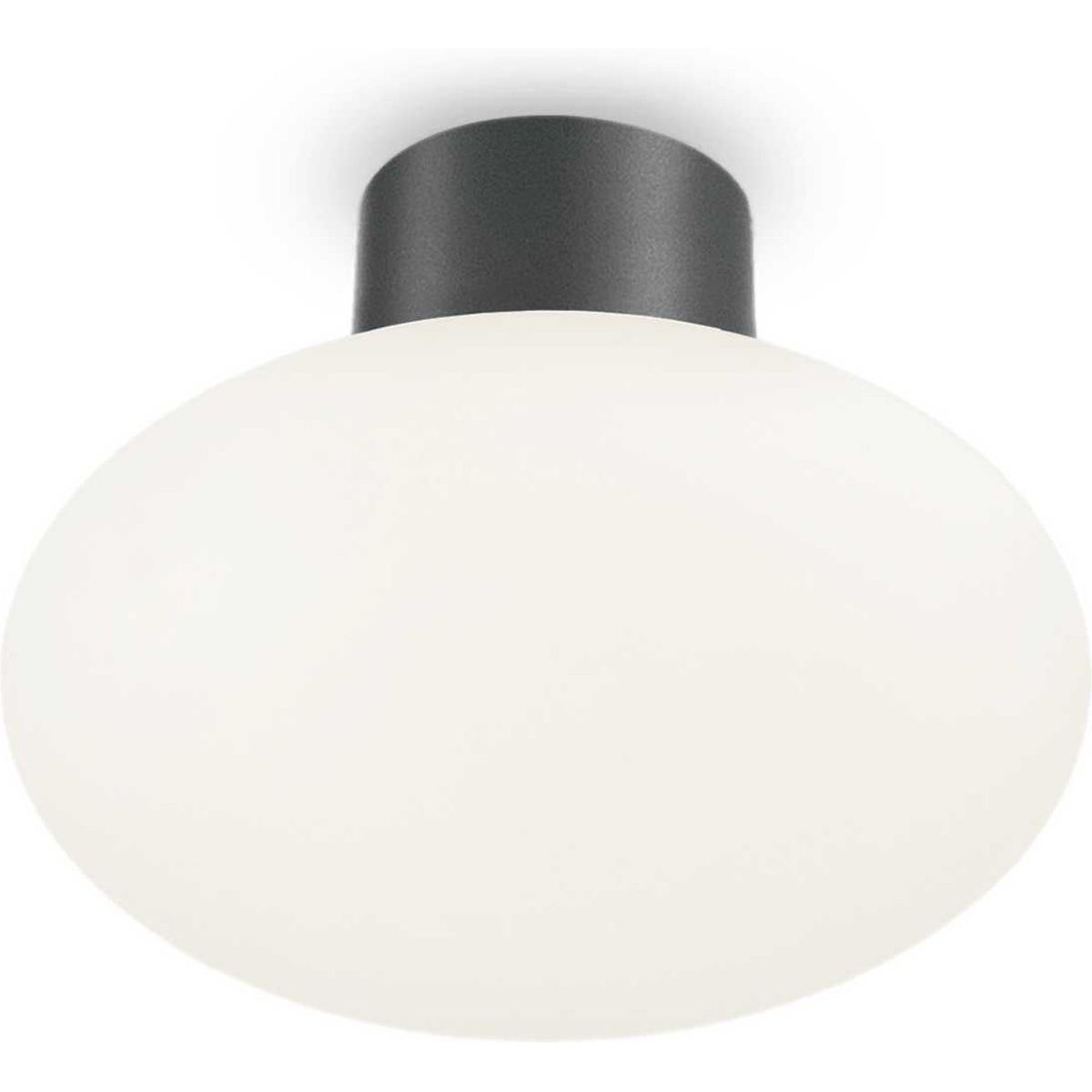 Clio, Udendørs loftslampe, E27 max 1 x 60W, E27, antracit, aluminium, metal, Ø90xH40mm