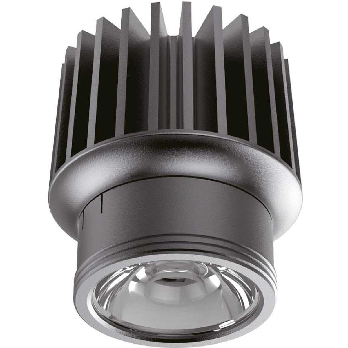 Dynamic, Indbygningslampe, 15W, LED, 1500 lumen/2700 kelvin, aluminium, metal, Ø65xH73mm