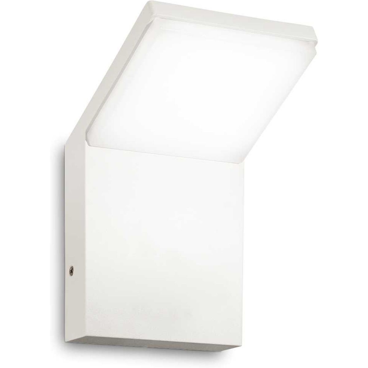 Style, Udendørs væglampe, LED 9W, LED, hvid/4000 kelvin, aluminium, metal, L100xH170xB105mm