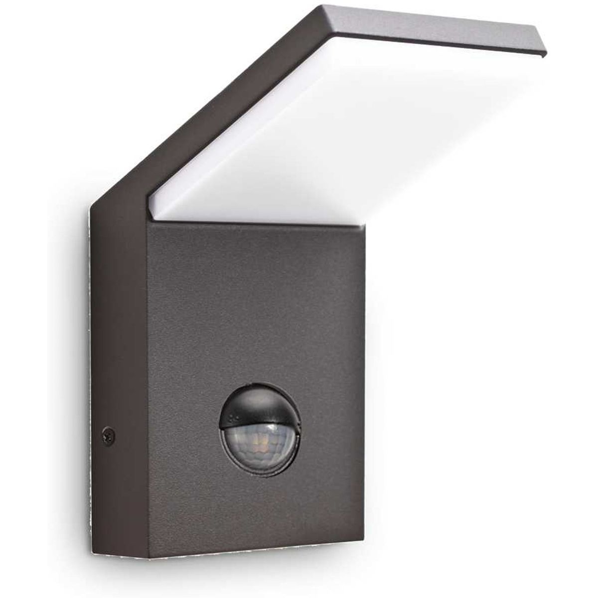 Style, Udendørs væglampe, LED 9,5W, LED, antracit/4000 kelvin, aluminium, metal, L100xH170xB105mm