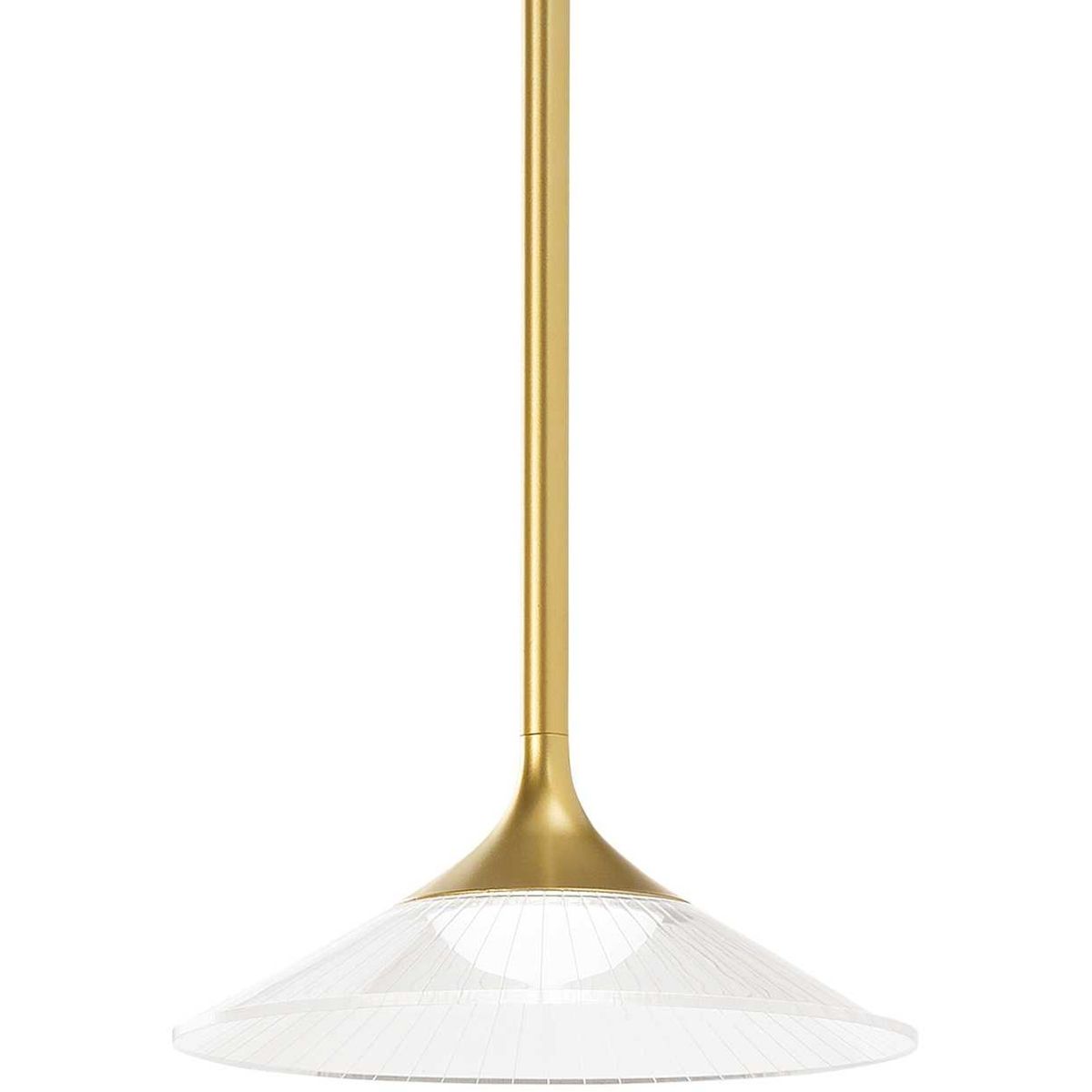 Tristan, Pendel lampe, LED 5W, LED, guld, aluminium, metal, Ø180xHmin430/max1870mm