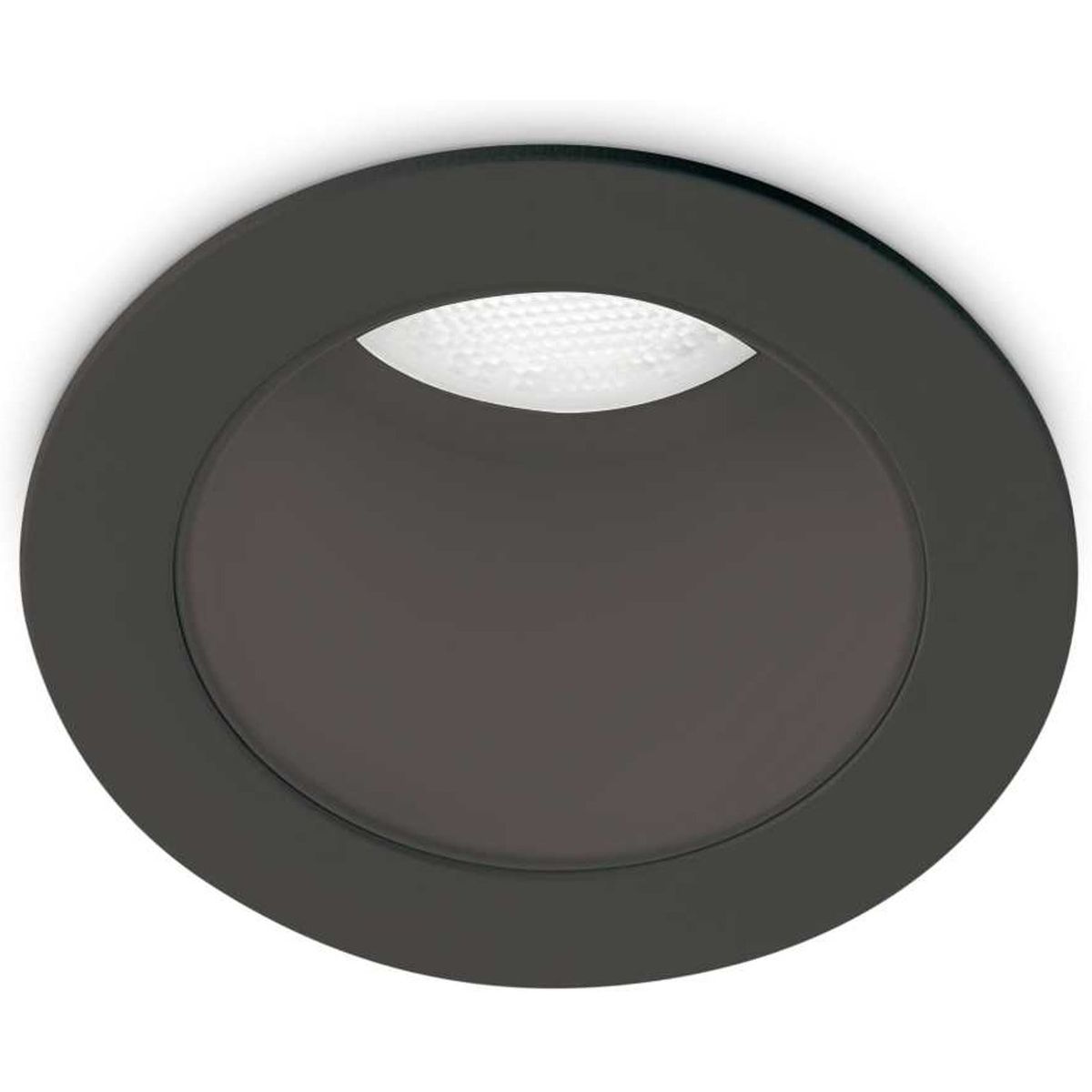 Quark, Indbygningslampe, 8W, LED, sort, aluminium, metal, Ø48xH61mm