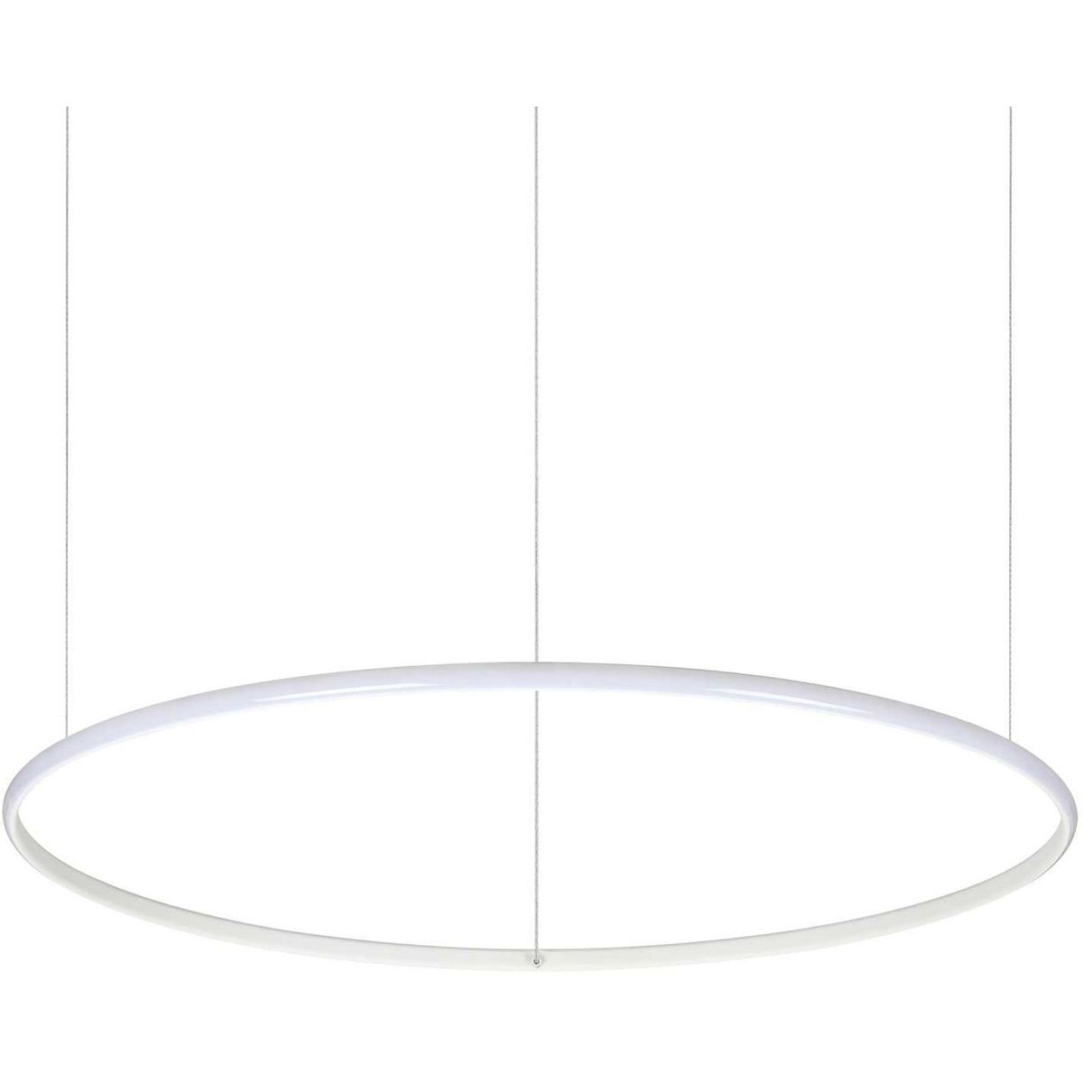 Hulahoop, Pendel lampe, LED 40W, LED, hvid, aluminium, metal, plast, Ø815xHmin170/max2120mm