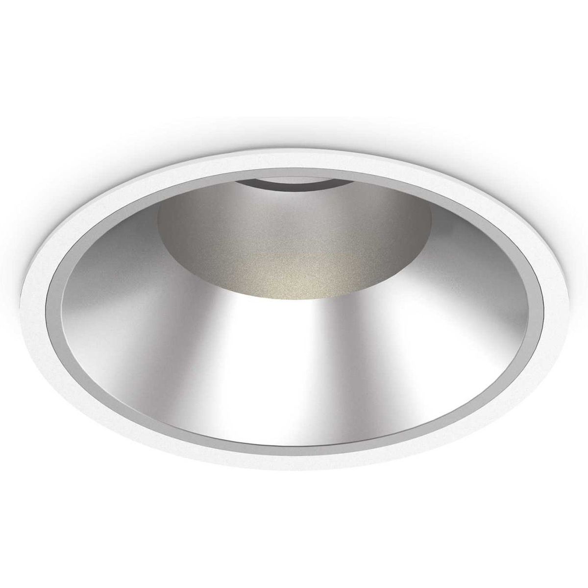 Off, Indbygningslampe, 42W, LED, hvid/3000 kelvin, aluminium, metal, Ø218xH132mm