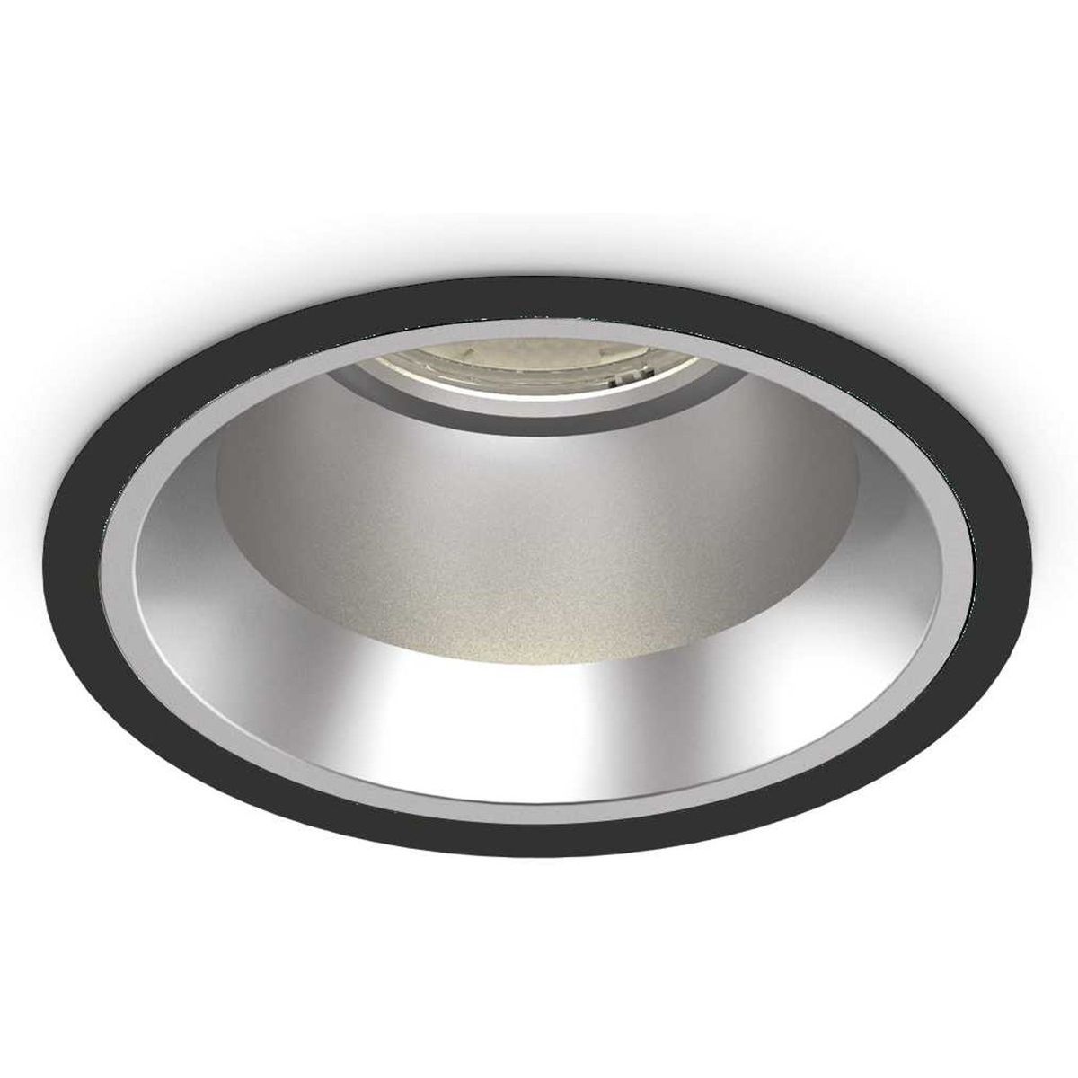 Off, Indbygningslampe, 15W, LED, sort/3000 kelvin, aluminium, metal, Ø110xH76mm