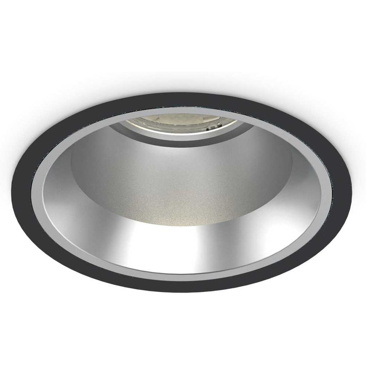 Off, Indbygningslampe, 15W, LED, sort/4000 kelvin, aluminium, metal, Ø110xH76mm