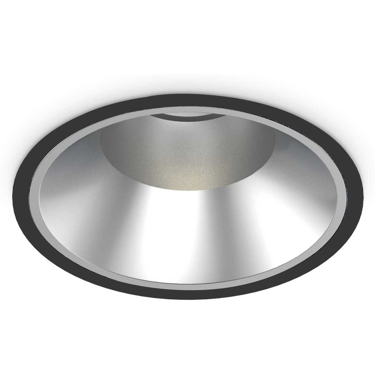 Off, Indbygningslampe, 42W, LED, sort/3000 kelvin, aluminium, metal, Ø218xH132mm