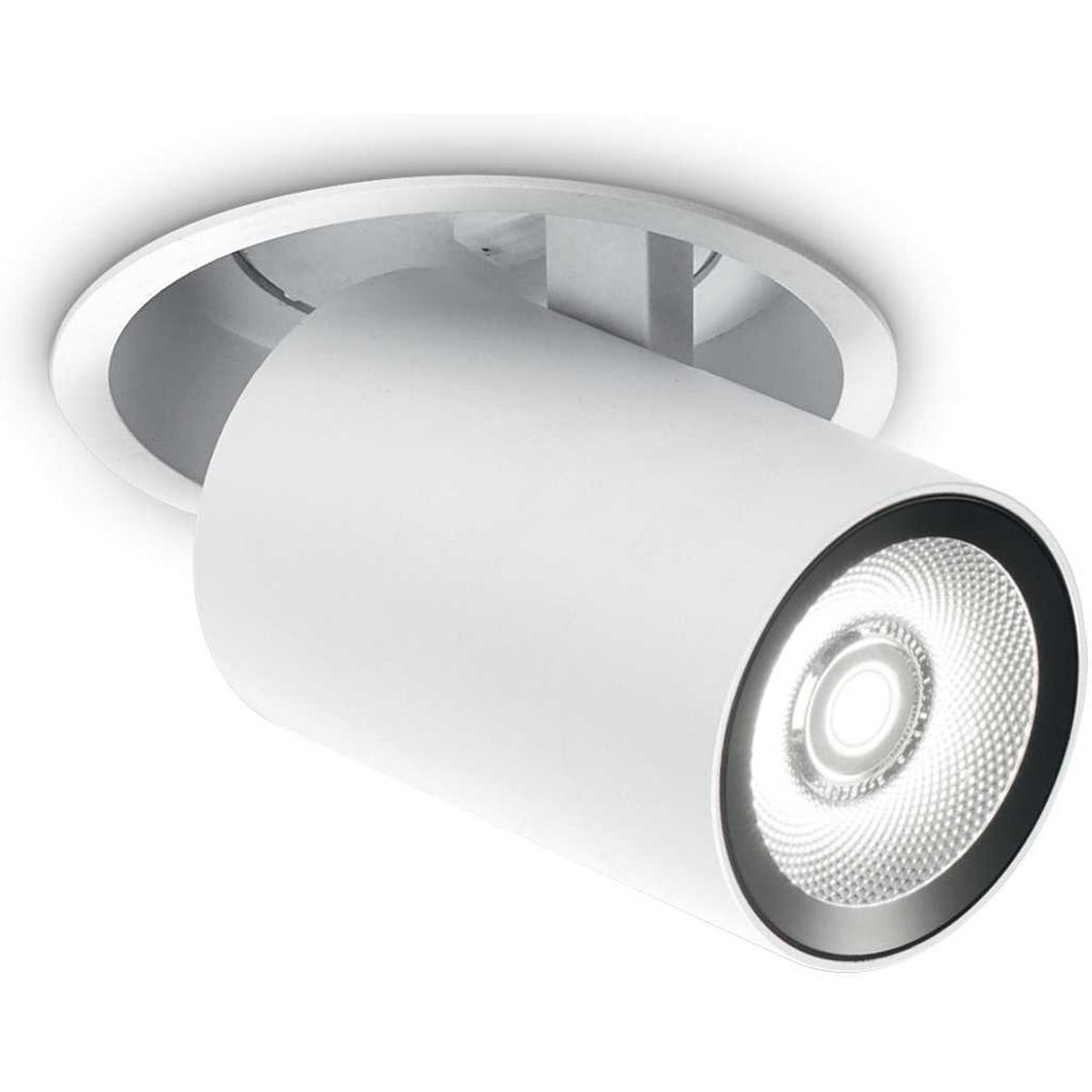 Nova, Indbygningslampe, 12W, LED, hvid/4000 kelvin, aluminium, metal, Ø100xH110mm