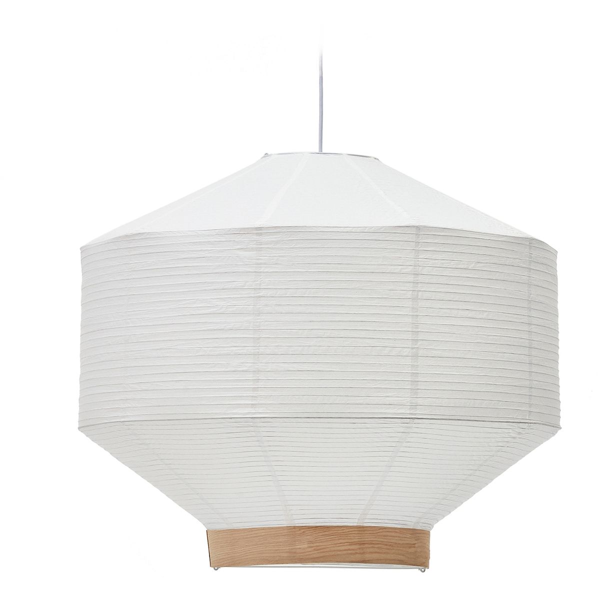 Hila, Pendel lampe, hvid, H70x80x80 cm, papir