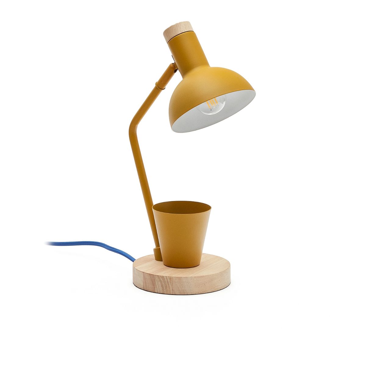 Katia, Bordlampe, sennep, H37x13x23 cm