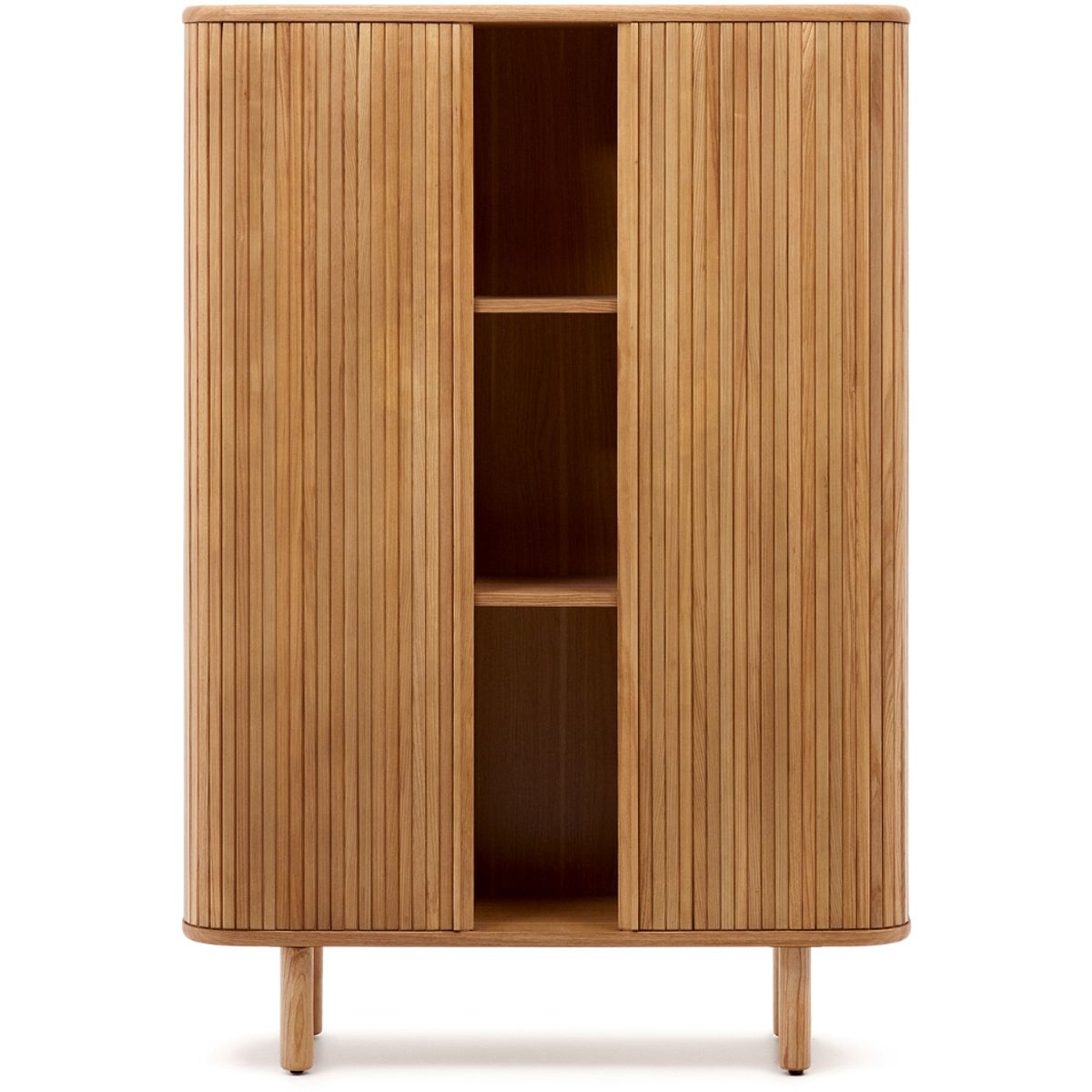 Mailen, Highboard, brun, H160x110x40 cm, asketræ